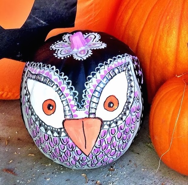  art design halloween pumpkin coloured bird kids halloween craft