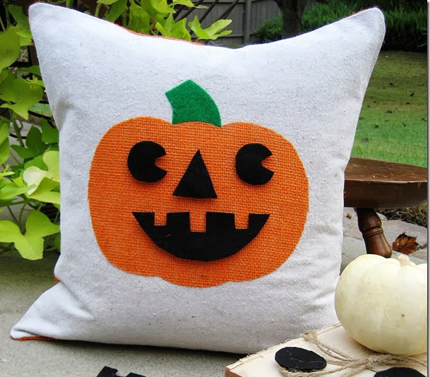 homemade diy halloween pillows decoration pumpkin covers redesign ideas
