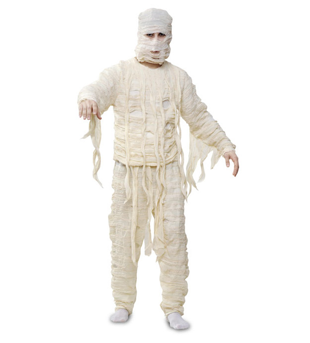 original halloween costume mummy diy recycling old bandage idea for men