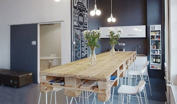 pallet table and chairs flower vases kitchen rustic design pallet dining table