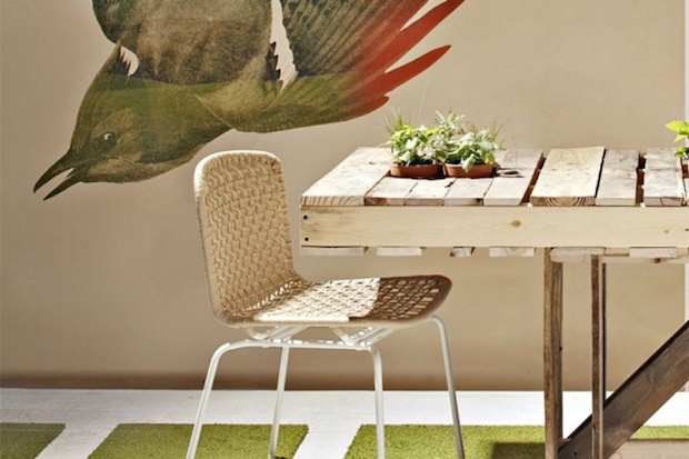 reuse pallet dining room table flowers diy pots bird wallpapers