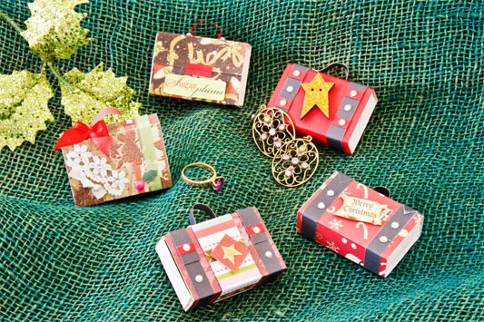 christmas tree ornamets from reused matchboxes handmade craft ideas