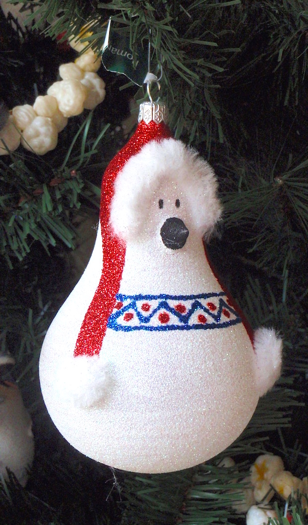 glitter old bulb polar bear christmas decorating ideas for xmas tree