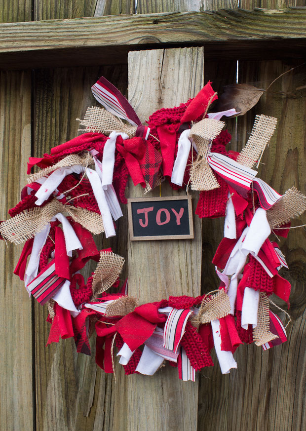 how to make christmas door wreaths recycling rag colourful ribbons