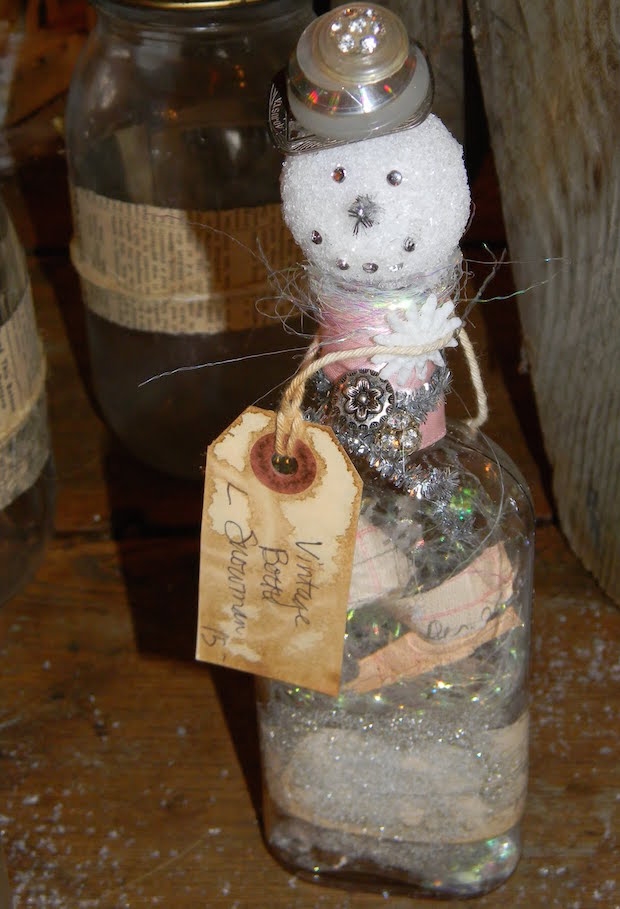 handmade christmas crafts vintage snowman bottle craft diy easy decorating ideas