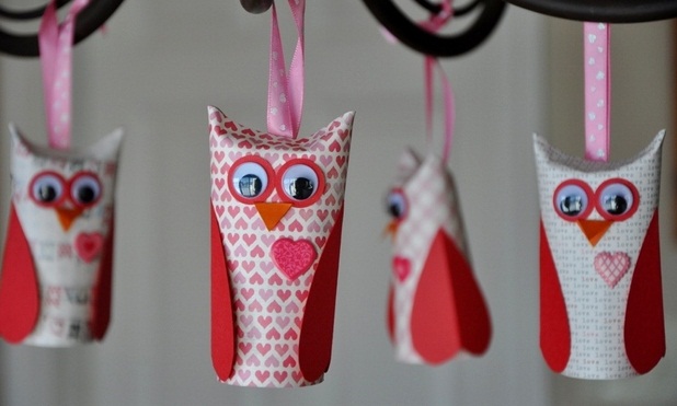 valentine's day craft for kids from empty toilet paper tubes owl decorating ideas