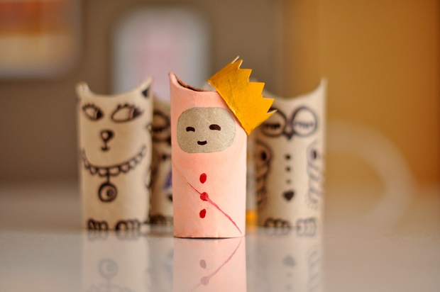 crafts for kids from reused toilet paper rolls queen with crown decorating ideas