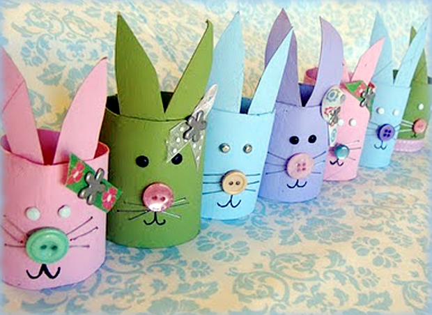 easy crafts for kids valentine's day toilet paper rabbits decor ideas