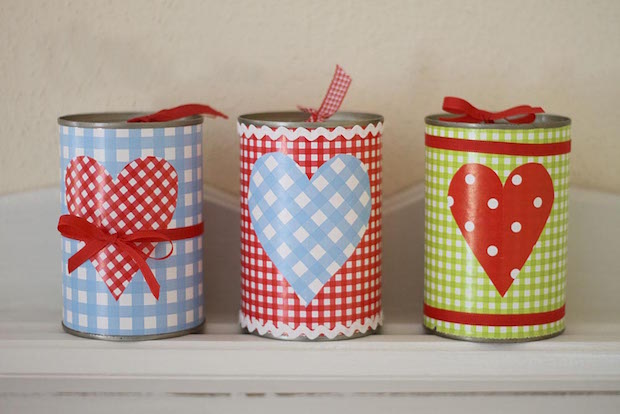 reused tin can homemade valentines day gift ideas for her