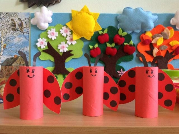 valentine's day crafts for kids reused toilet paper ladybugs creative decorating ideas