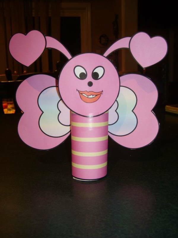 valentines day repurposed toilet paper roll bee craft easy diy project
