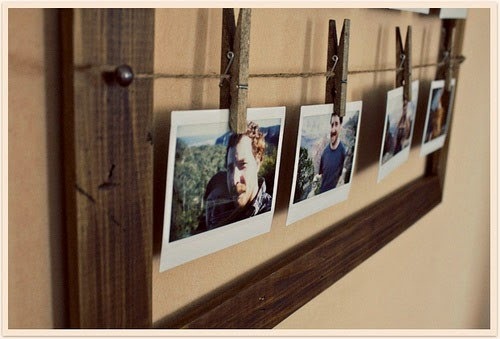 diy easy photo holder made of reused clothespins home decor diy idea