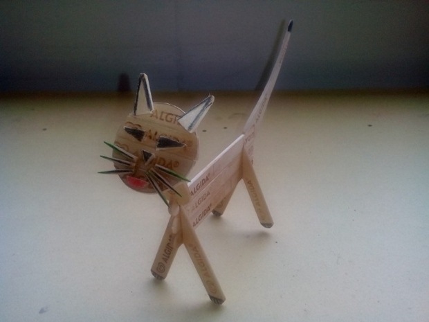 diy handmade cat popsicle sticks crafts for kids