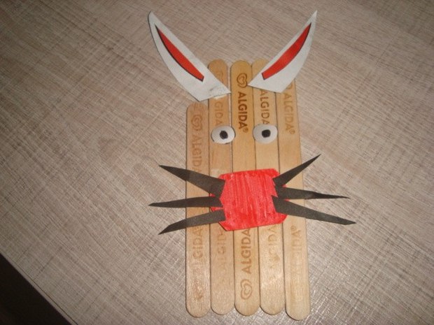 popsicle sticks animal shaped crafts for kids decoration