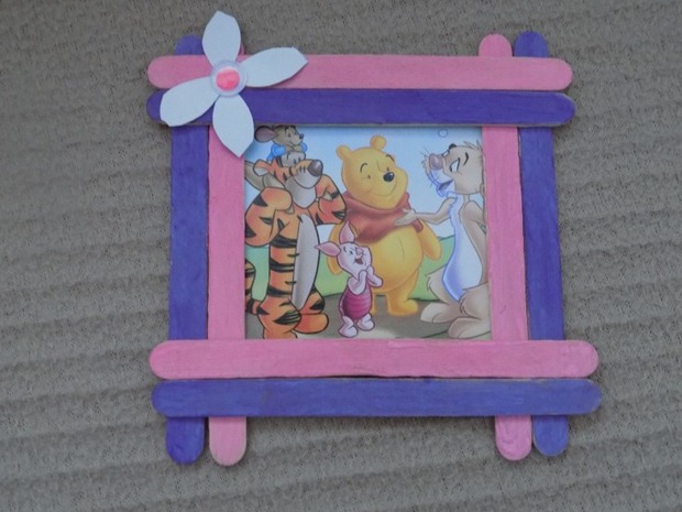 popsicle sticks crafts picture frame diy home decoration