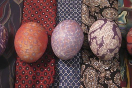 silk tie dyed easter egg decorating ideas diy creative projects
