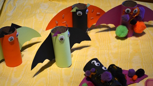 recycle paper rolls bats kids crafts home diy decoration ideas
