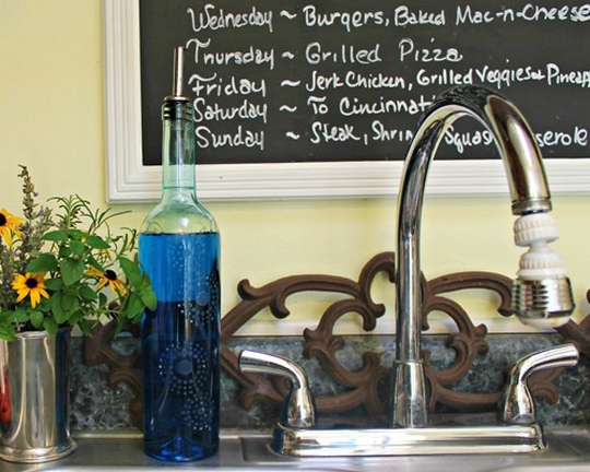 How to reuse glass bottles kitchen sink flower dishwashing dispenser creative ideas