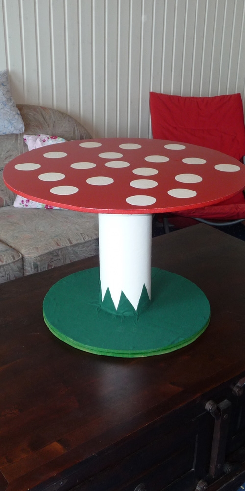 bobina-electrica-mesa de cafe-diy-esponja-decoracion