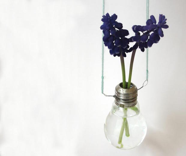 creative gifts for valentines day for her hanging lightbulb upcycling vase