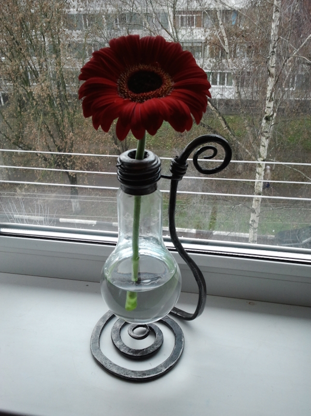 handmade idea for valentines day for your wife old repurposed bulb vase