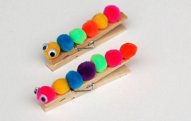 diy caterpilar clothespin crafts for kids easy to make homemade project