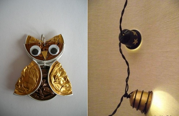 recycling nespresso capsules into diy home decoration creative owl ideas