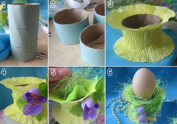 easter egg decorating ideas using toilet paper rolls holder diy craft