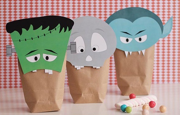 halloween goody paper bag ideas easy diy spooky decoration
