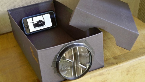 reuse shoeboxes smartphone mini projector diy creative movie technology