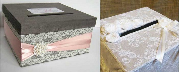 reuse shoebox wedding letter gift box ribbon decor creative diy idea