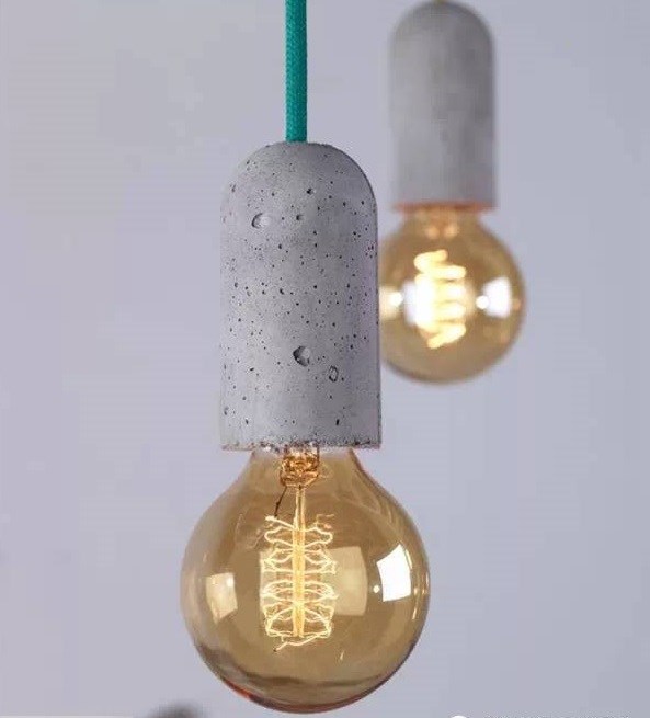concrete projects diy hanging lamps stylish decor idea