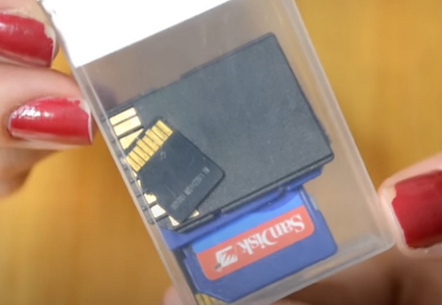 diy uses for tic tac containers for storing memory cards