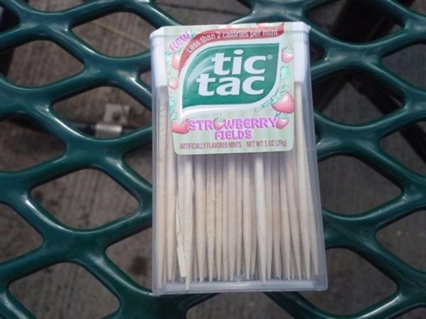 uses for a tic tac box for toothpicks